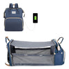 Skötväska - Kombinerad ryggsäck & utfällbar resesäng